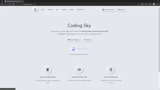 Coding Sky Web App